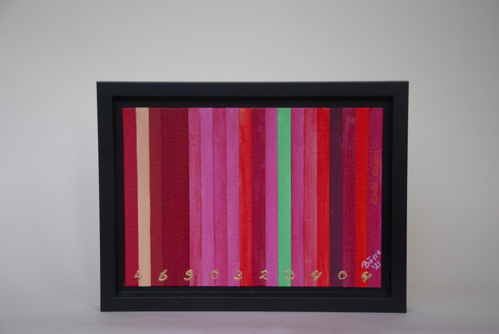 rode rozen schilderij kunst aan de muur borrekunst